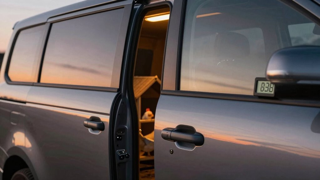 adjust auto coop door timing