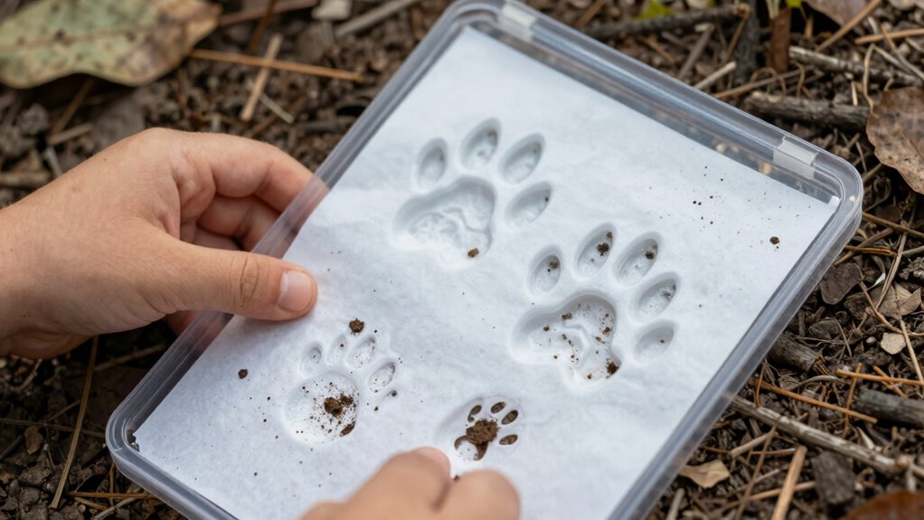 animal tracks and claw signs