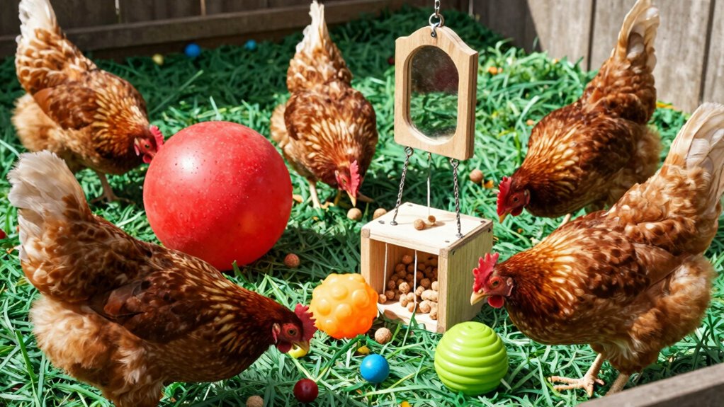 choose safe enriching chicken toys