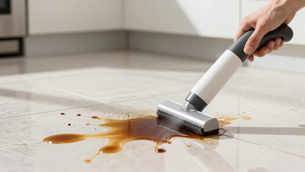 clean spills promptly for best results