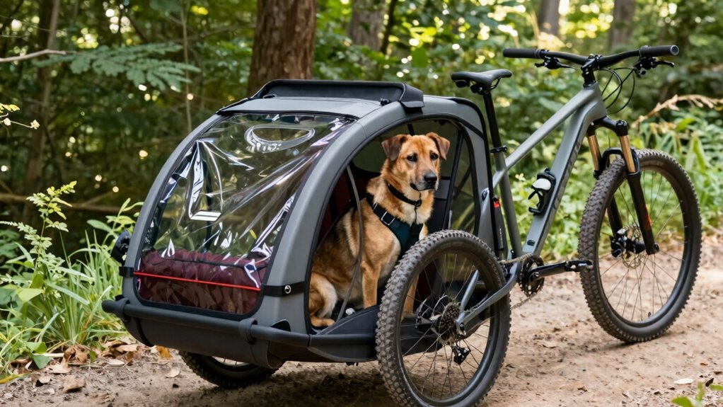 dog trailer size and safety