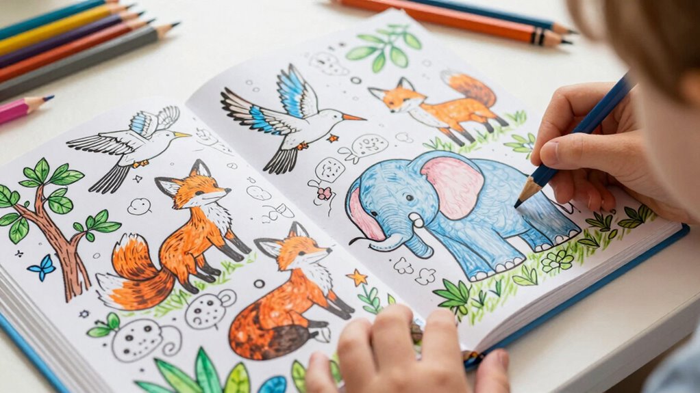 educational animal coloring books