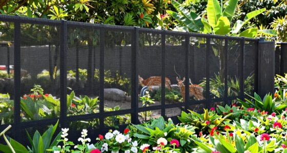 effective garden deer fencing