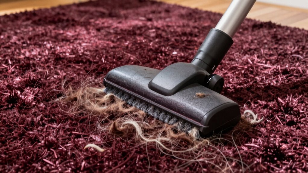 effective thick carpet pet hair removal