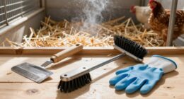 efficient chicken coop cleaning