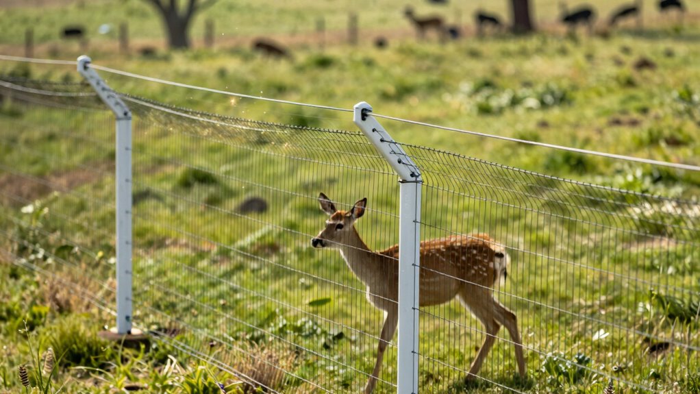 electric fencing deters animals safely