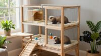 elevated ferret cage safety