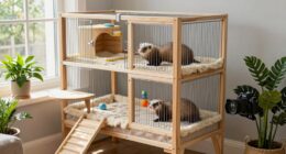 elevated ferret cage safety