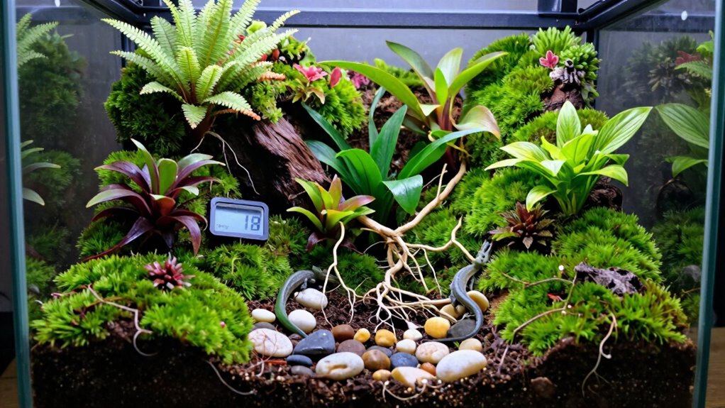 enclosure size soil plants