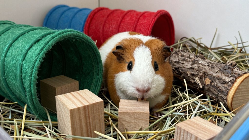 encourage natural guinea pig behaviors