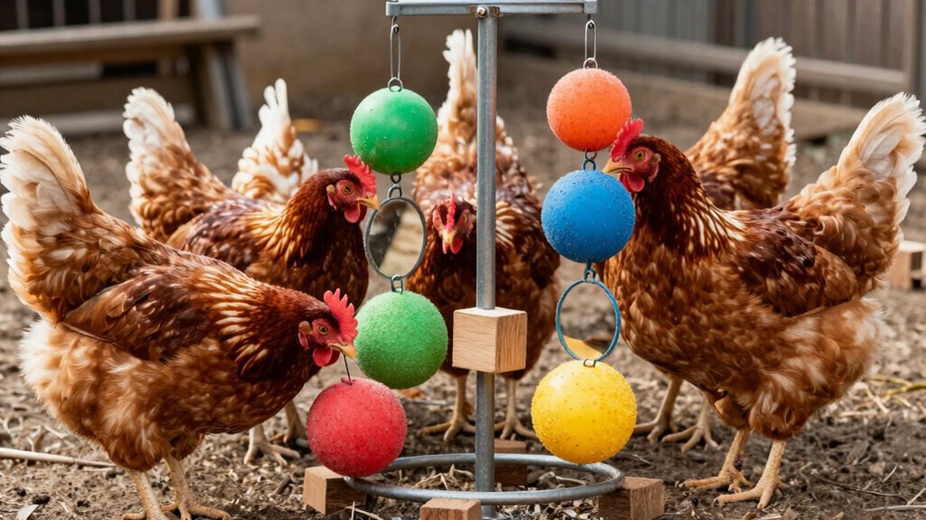 enrichment reduces pecking behaviors