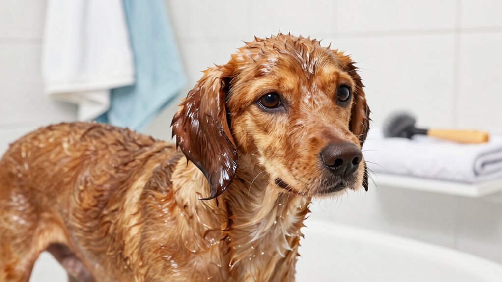 gentle thorough dog bathing