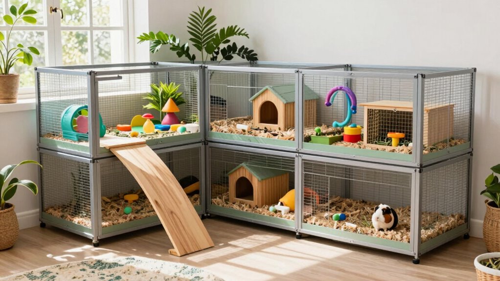 gradually upgrade guinea pig habitat