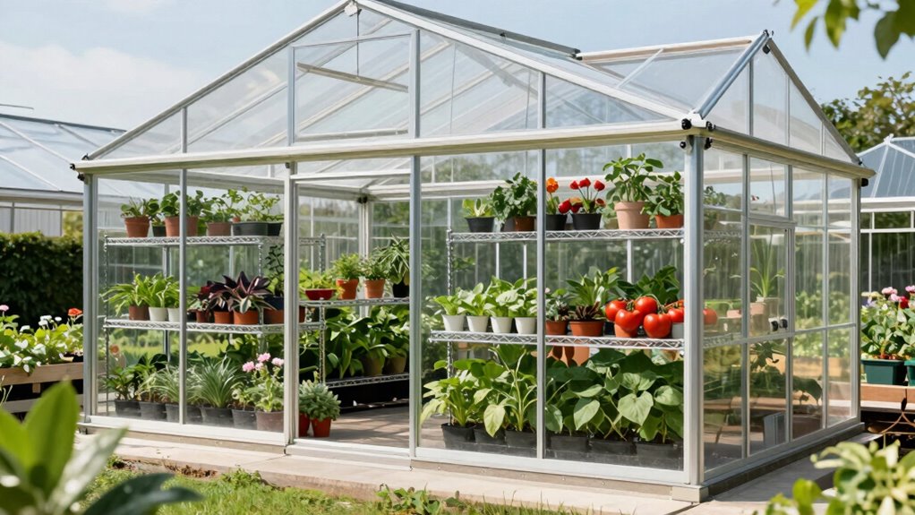 greenhouse shelving material considerations