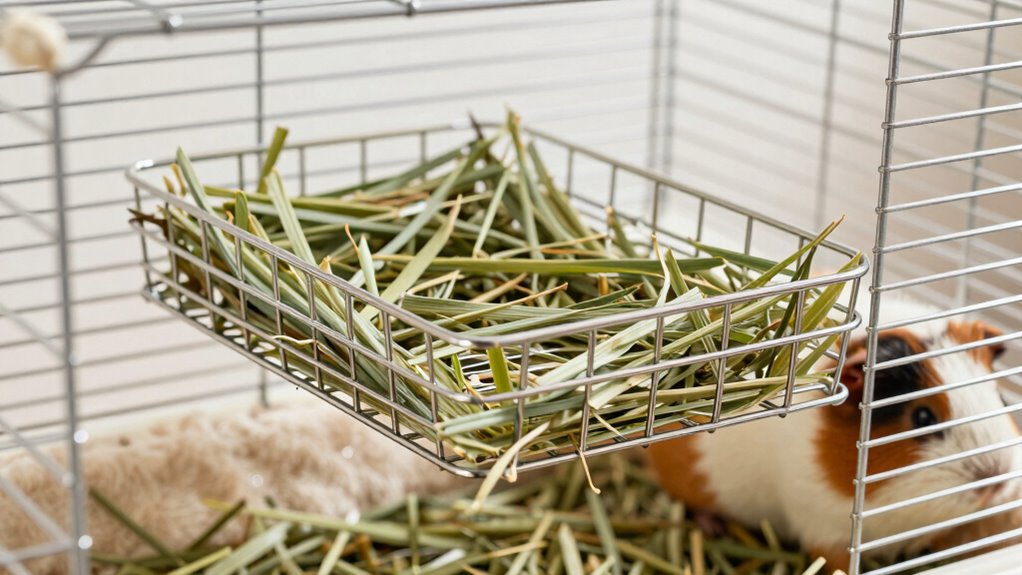 hay rack improves cleanliness and safety