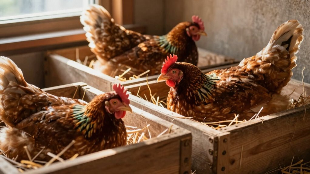 ideal chicken nesting conditions