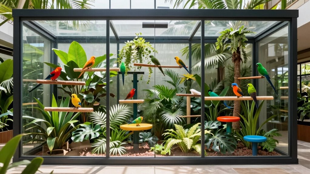indoor bird enclosure considerations