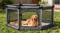 large durable dog pens