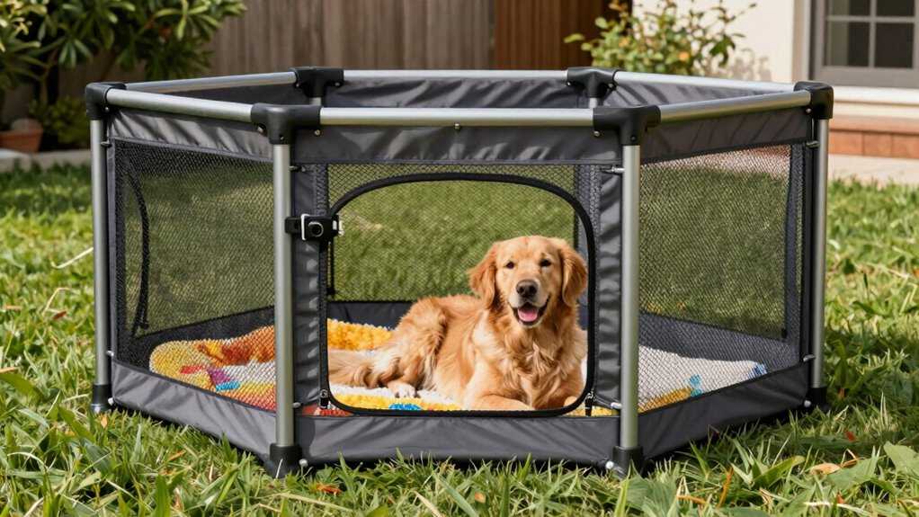 large durable dog pens