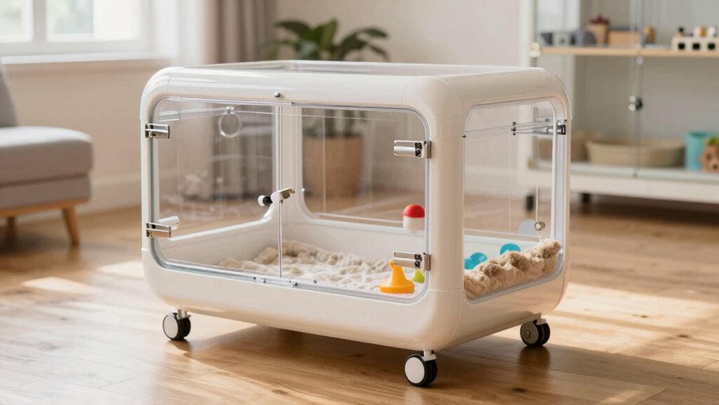 large mobile pet cage