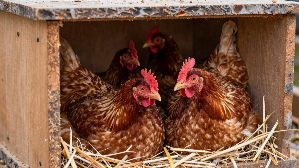 maintain clean ventilated nesting area