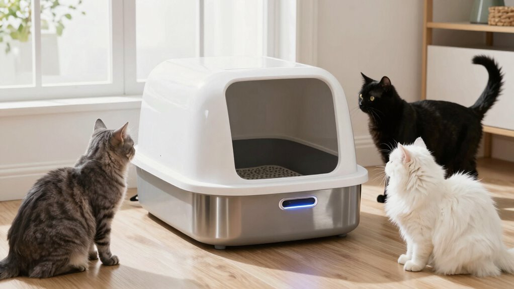 multi cat litter box features