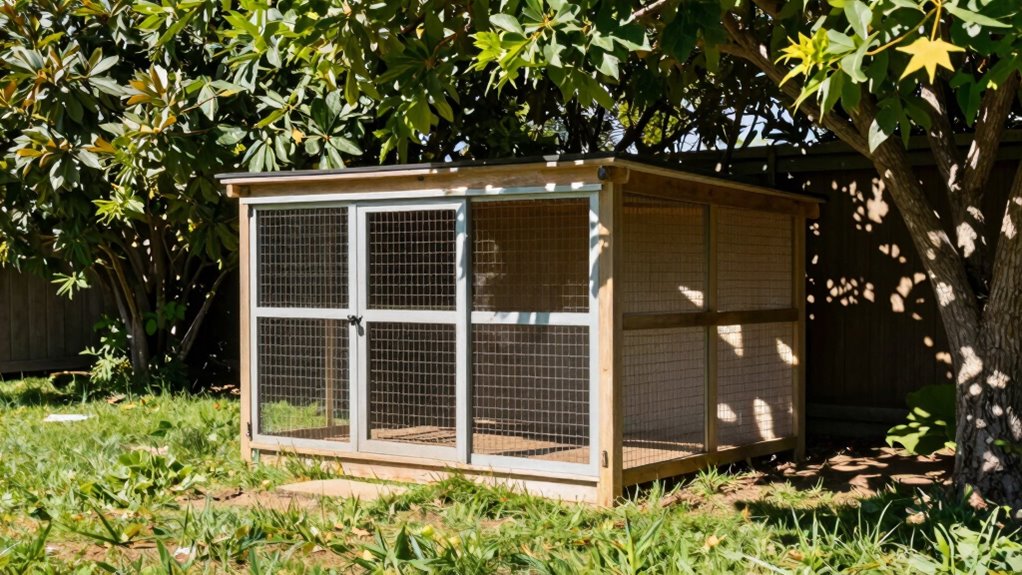 optimal outdoor kennel placement