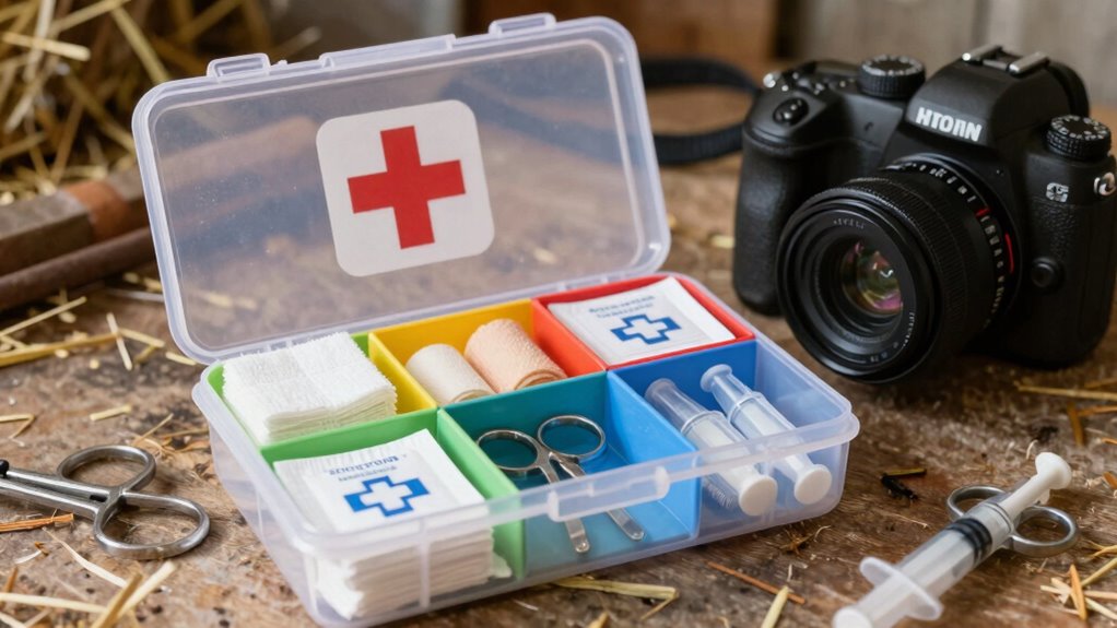 organize supplies for quick access