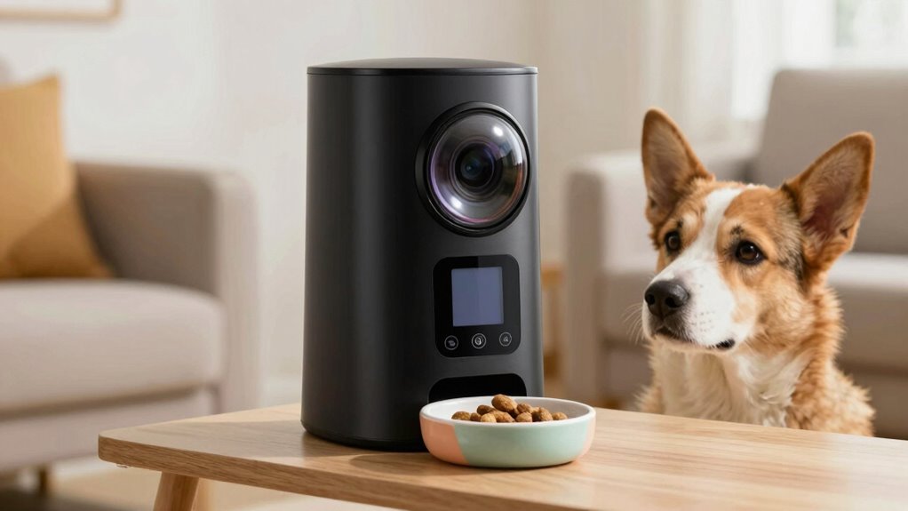 pet camera treat dispenser features
