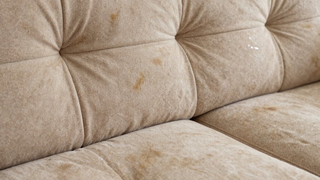 pet oil and saliva buildup