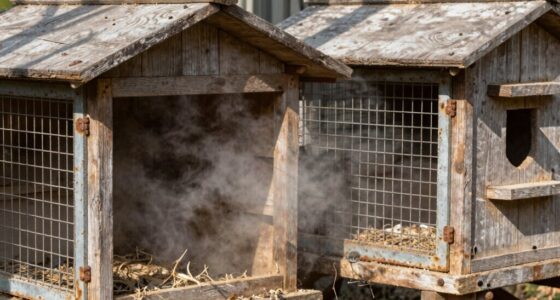 poor ventilation trapping ammonia