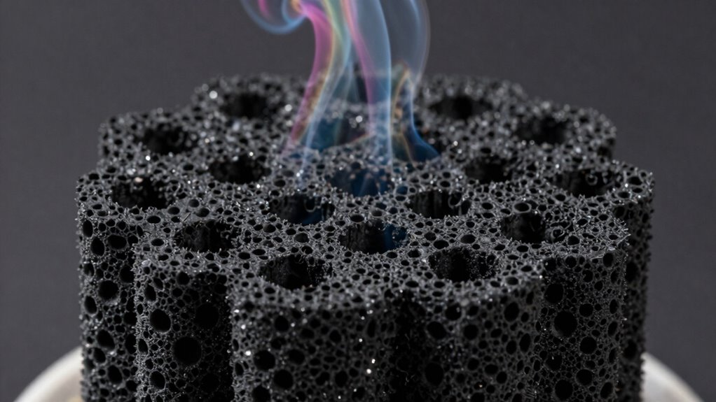 porous surface adsorption mechanism