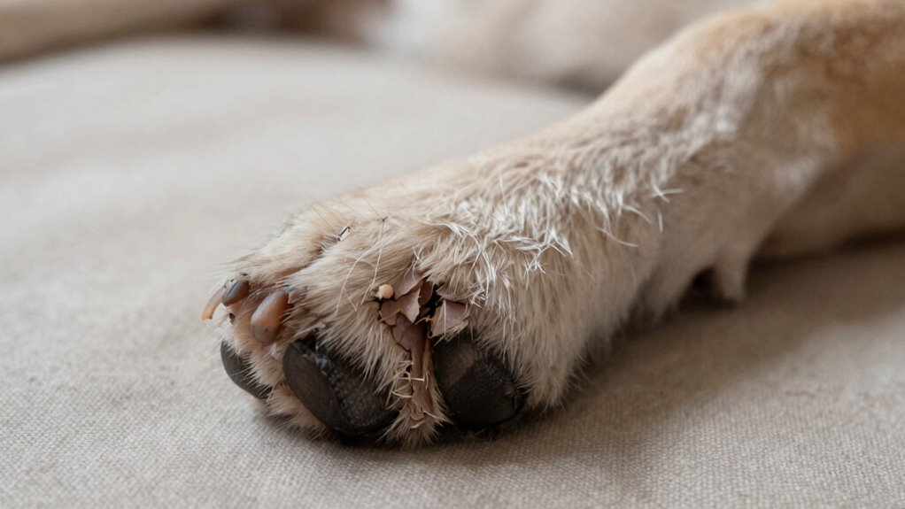 preventing cracked dog paws
