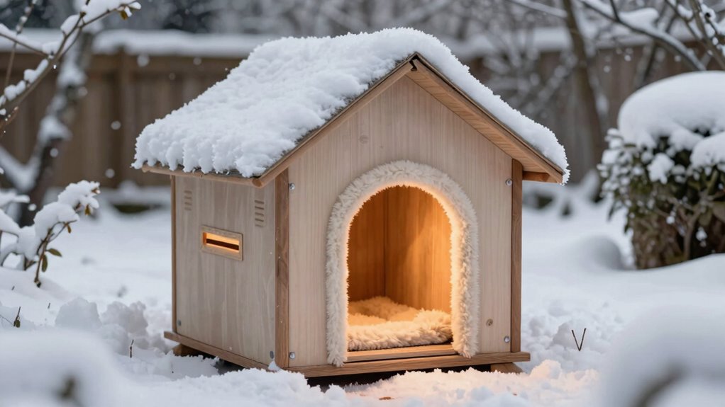 proper heated shelter setup