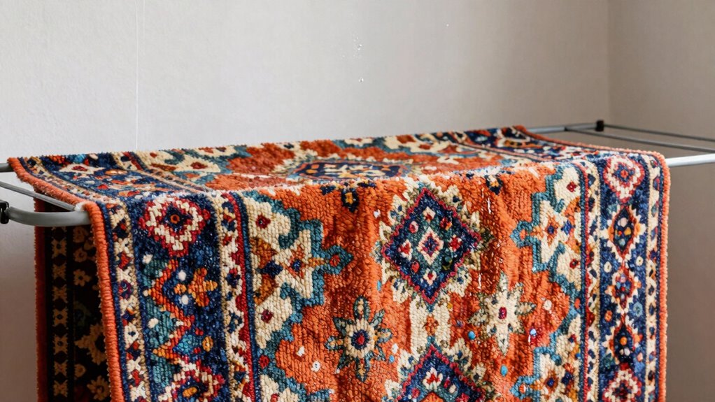proper rug drying techniques