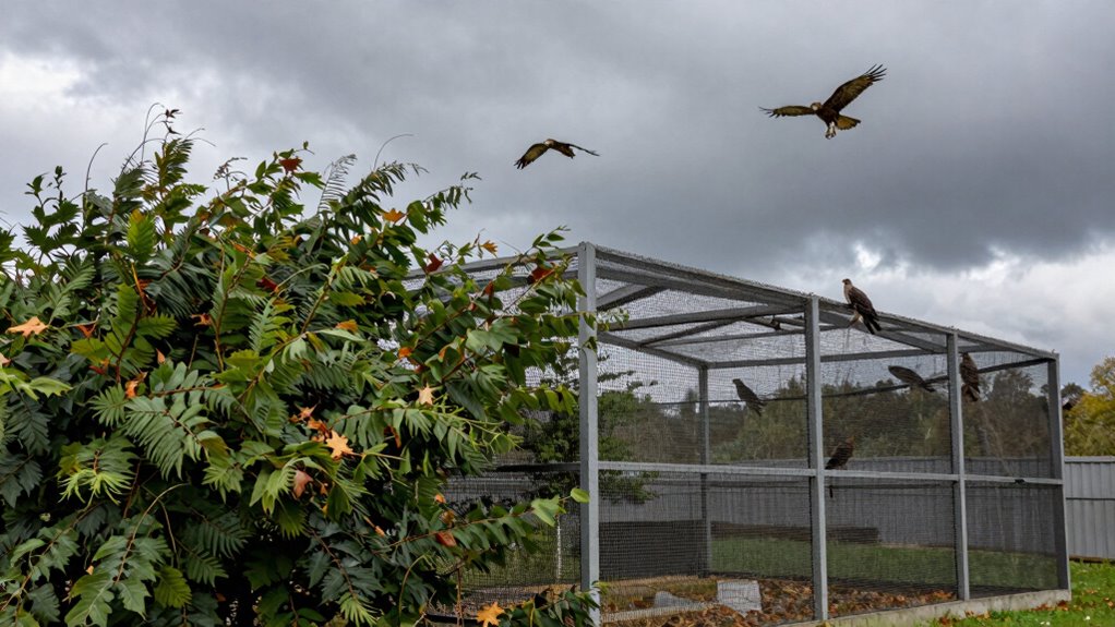 protecting birds from weather and predators