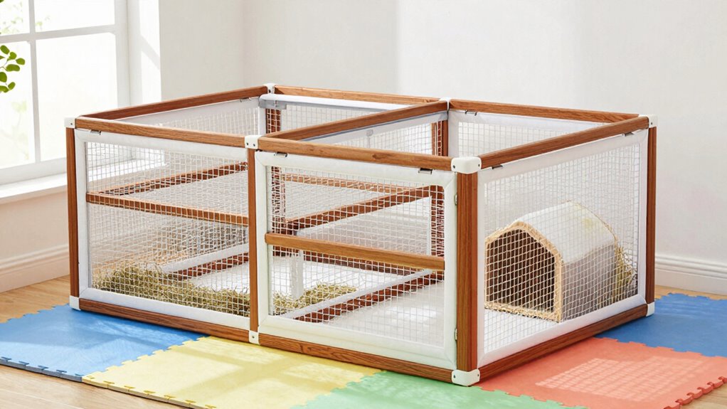 rabbit enclosure size and safety