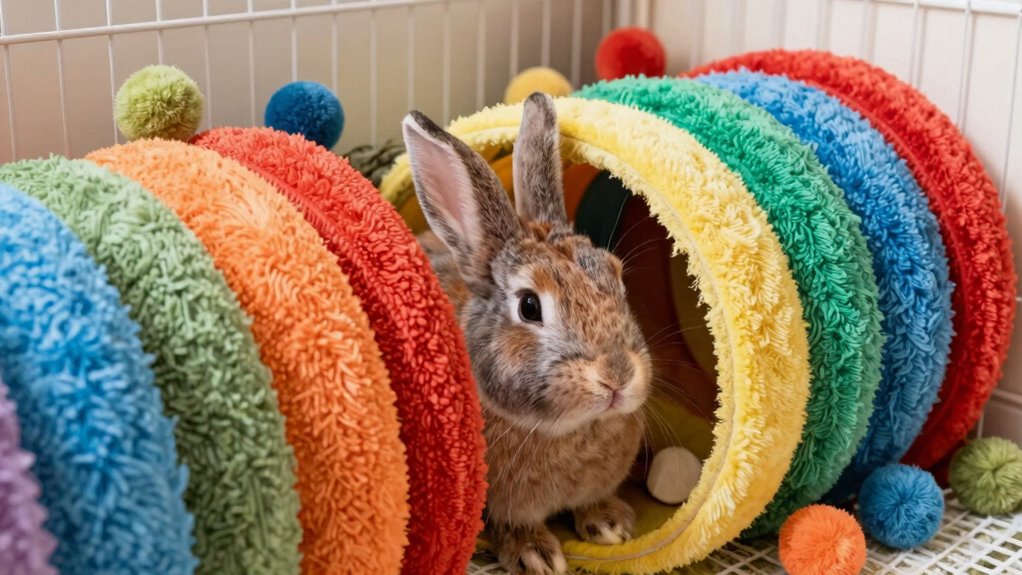 rabbit shows playful engagement