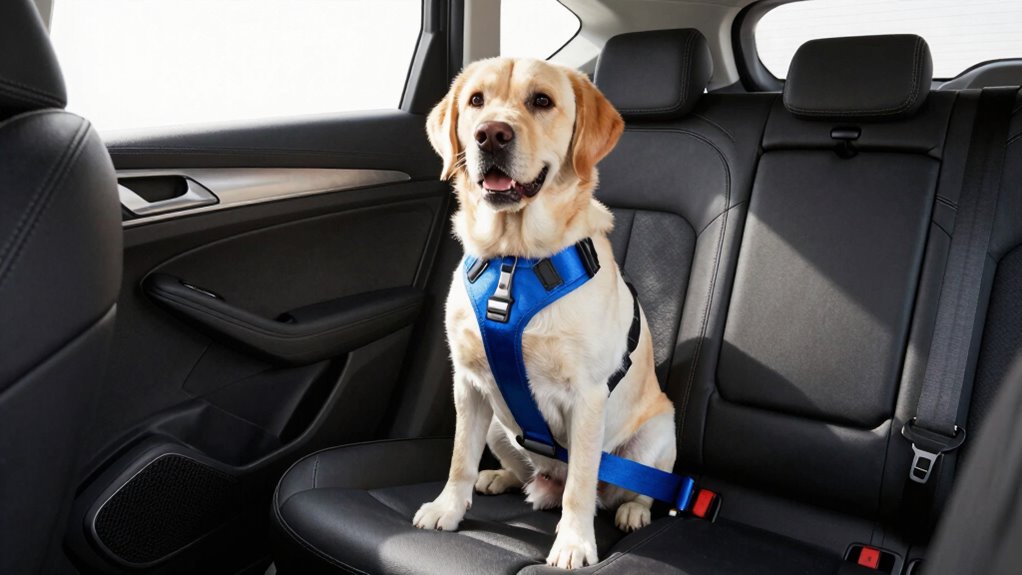 secure dog harness installation