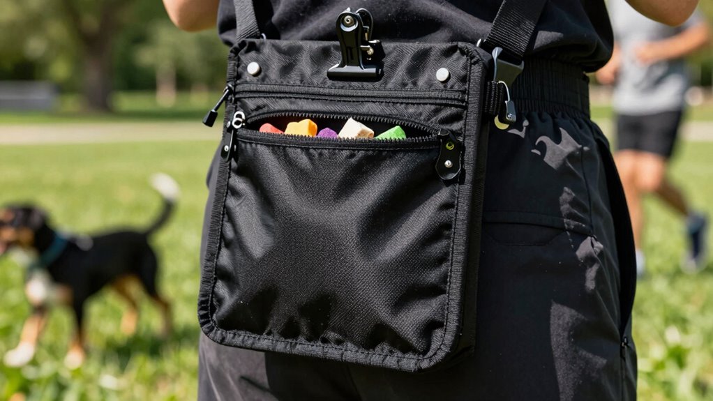 secure durable accessible treat pouch