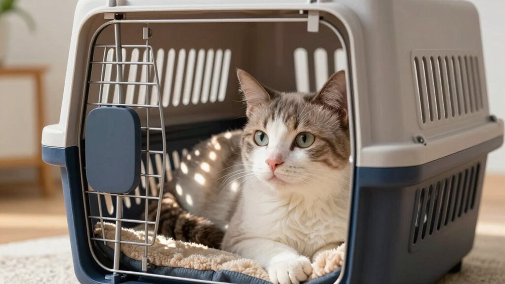 secure ventilated cat carrier