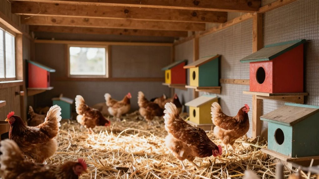 spacious coop promotes health