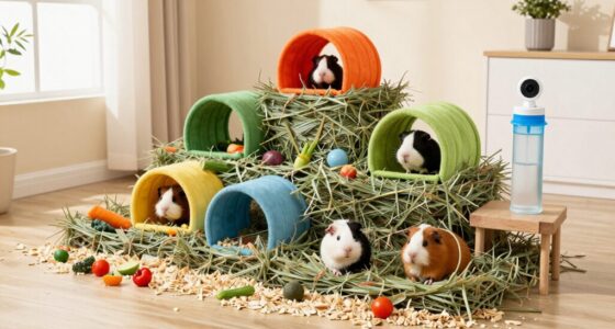 spacious guinea pig cages