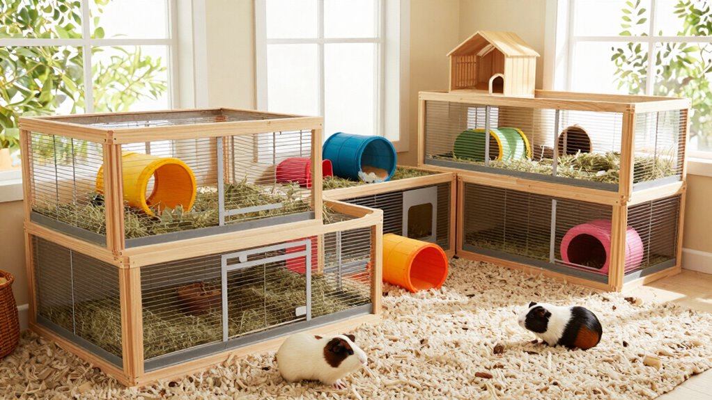 spacious guinea pig habitat