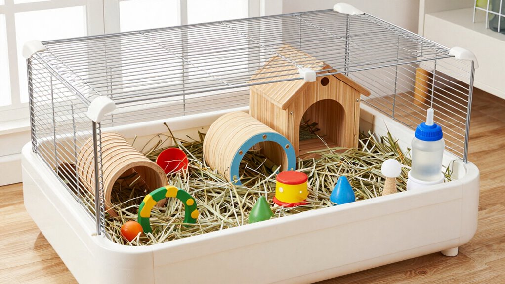 spacious organized clean habitat