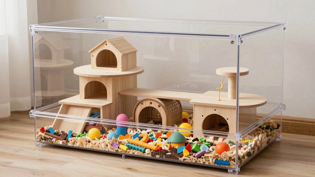 spacious stimulating gerbil habitat