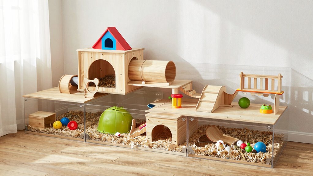 spacious ventilated gerbil habitat