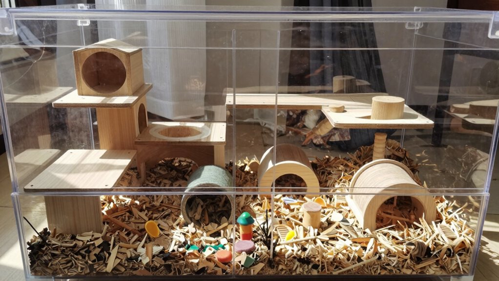spacious ventilated gerbil habitat