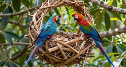 specialized enclosure for macaws