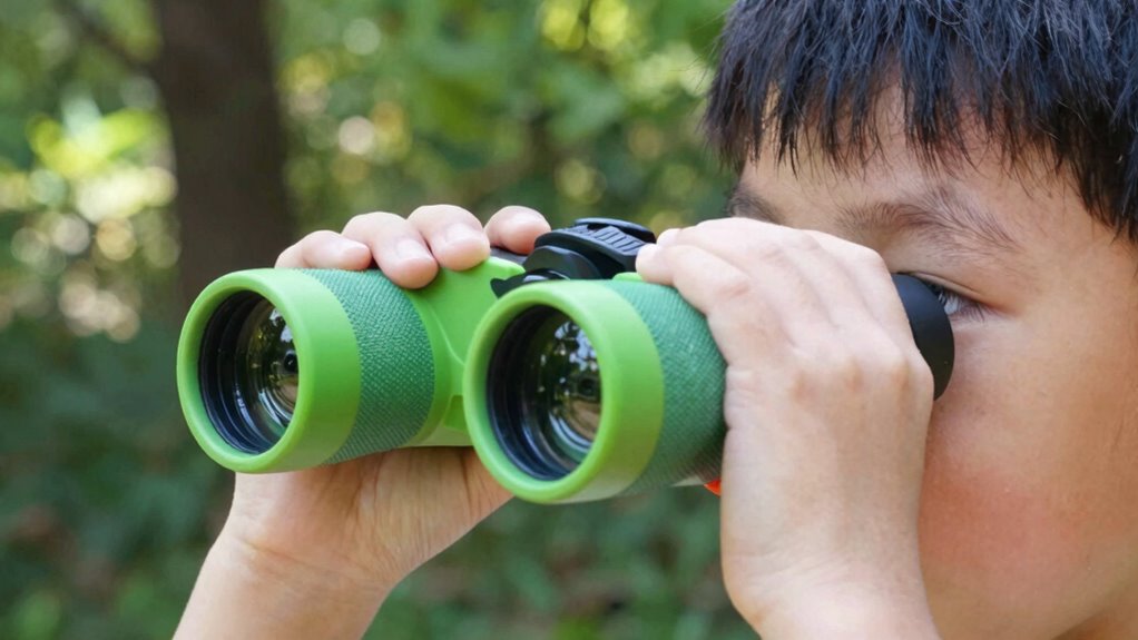 teach kids to adjust binoculars